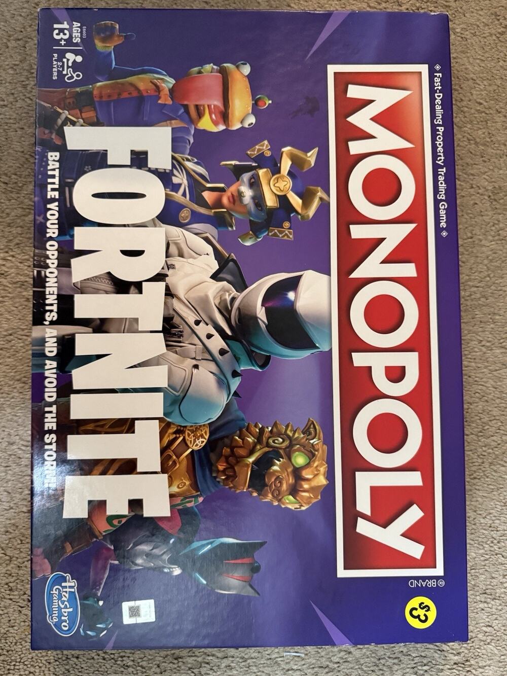 Monopoly Fortnite Edition Hasbro Complete Board Game 2-7 Players